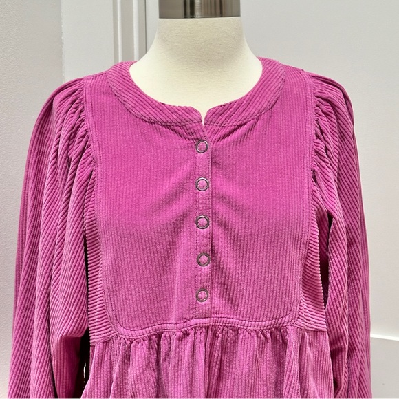 FREE PEOPLE Covered in Cord Tunic NWOT - Picture 6 of 12